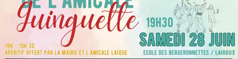 RESERVATION REPAS DANSANT 28 JUIN 2025 - AMICALE LAIQUE LAIROUX